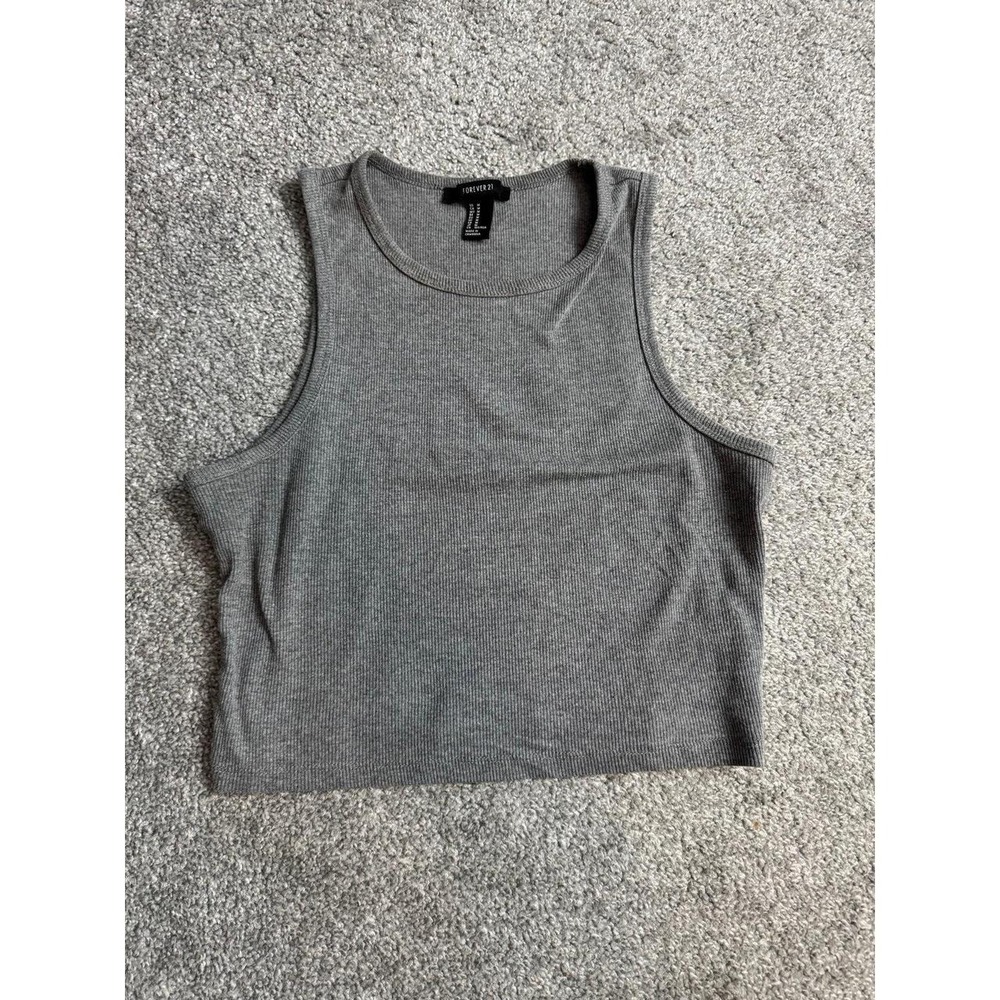 Forever 21 Ribbed Racerback Tank Top
